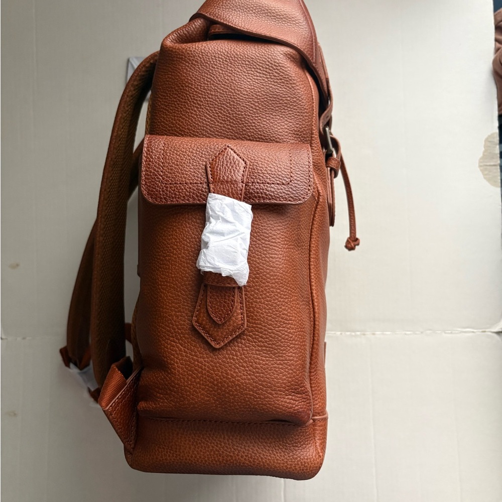 Polo by Ralph Lauren Tan Leather Backpack - Picture 4 of 9